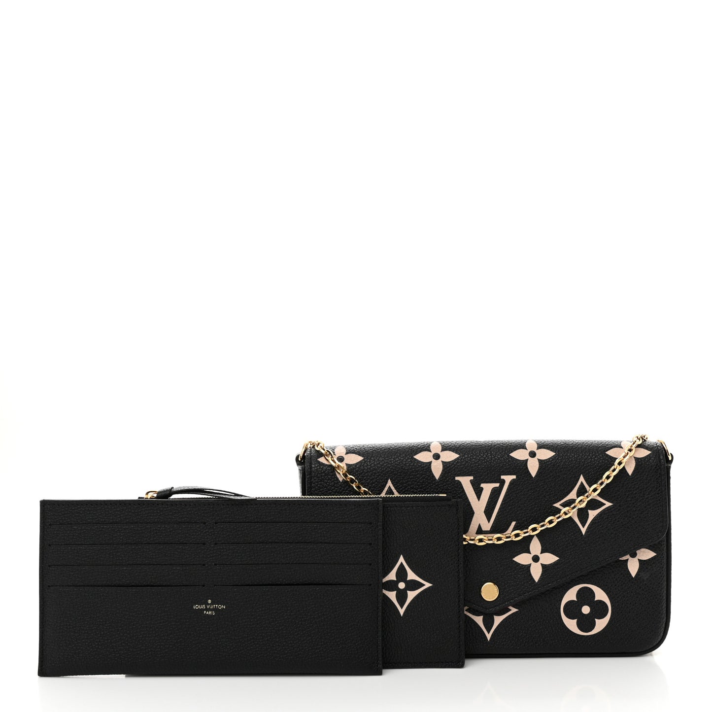 Empreinte Monogram Giant Felicie Pochette Black Beige