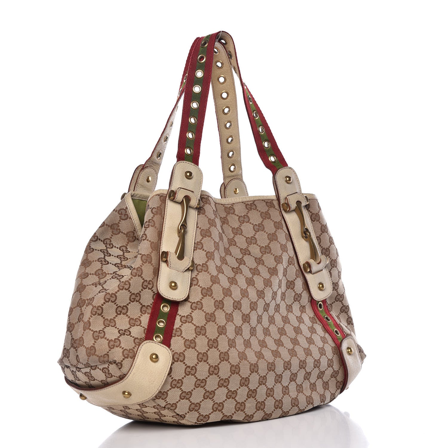Gucci Monogram Grommet Pelham Ivory 3 of 10