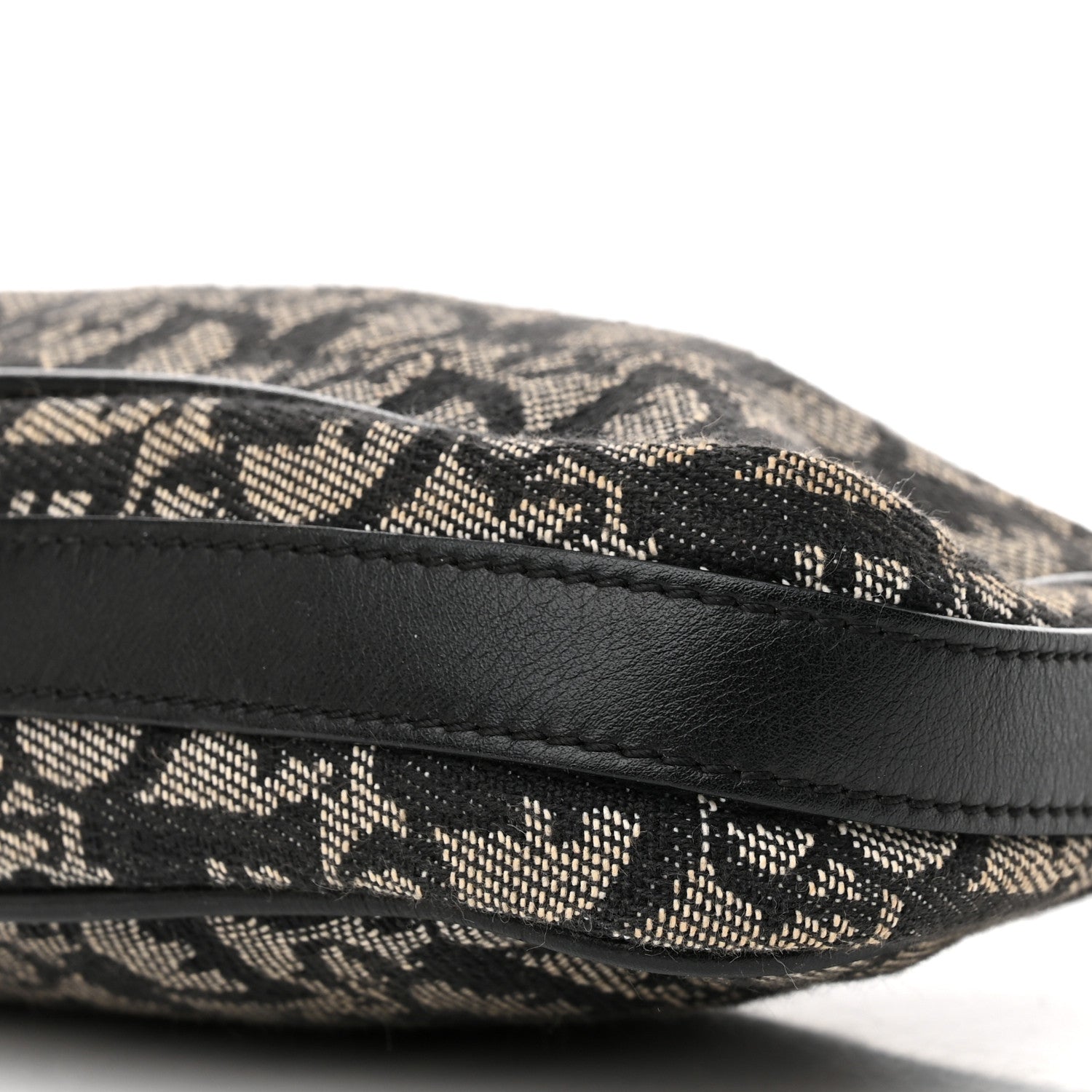 Christian Dior Monogram Shoulder Bag Pochette Black 10 of 12