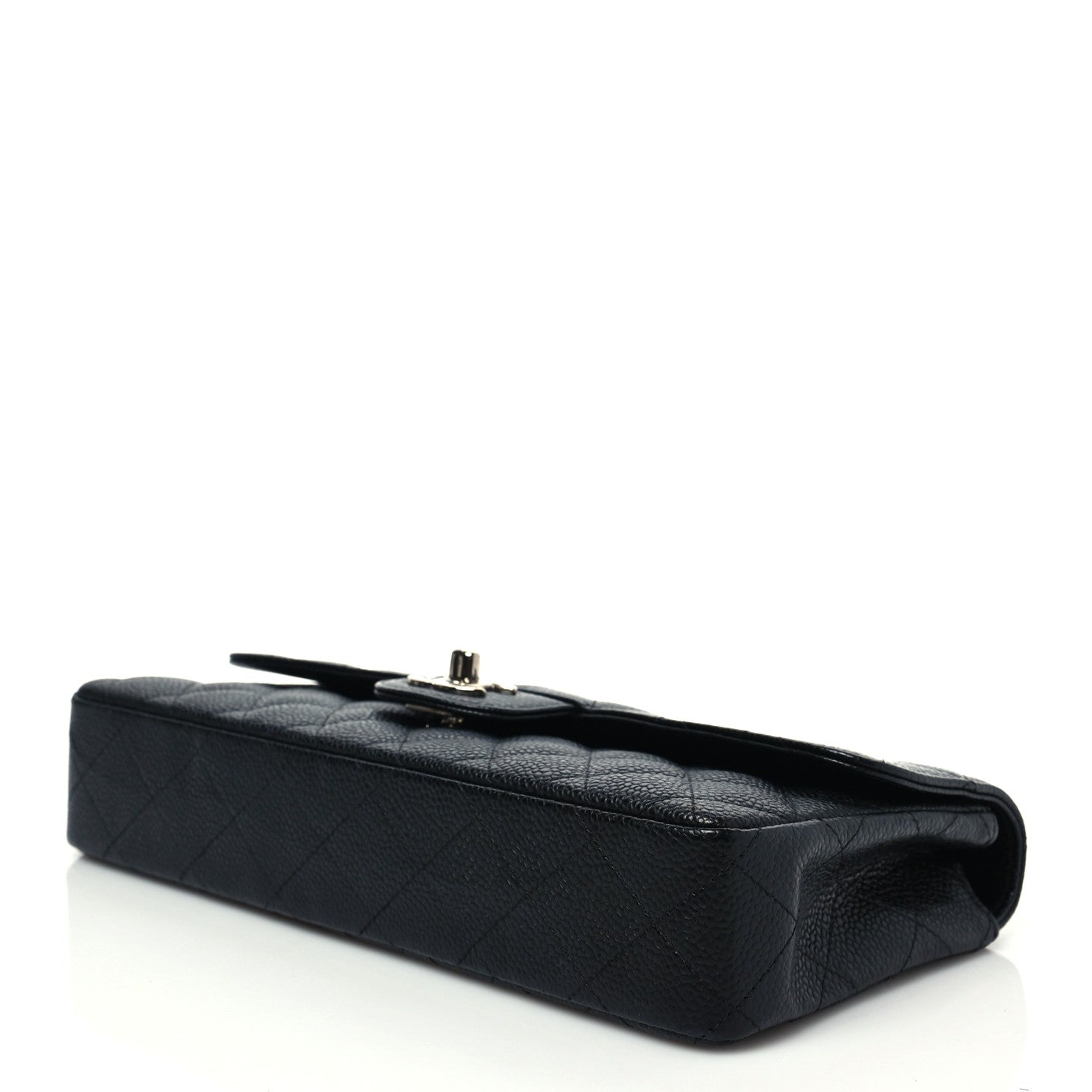 Caviar Quilted East West Flap Black