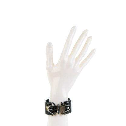 Louis Vuitton Patent Save It Bracelet 17 Black 2 of 7
