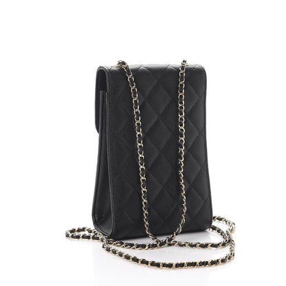 Chanel Caviar Quilted Golden Class Phone Holder Black 4 of 9