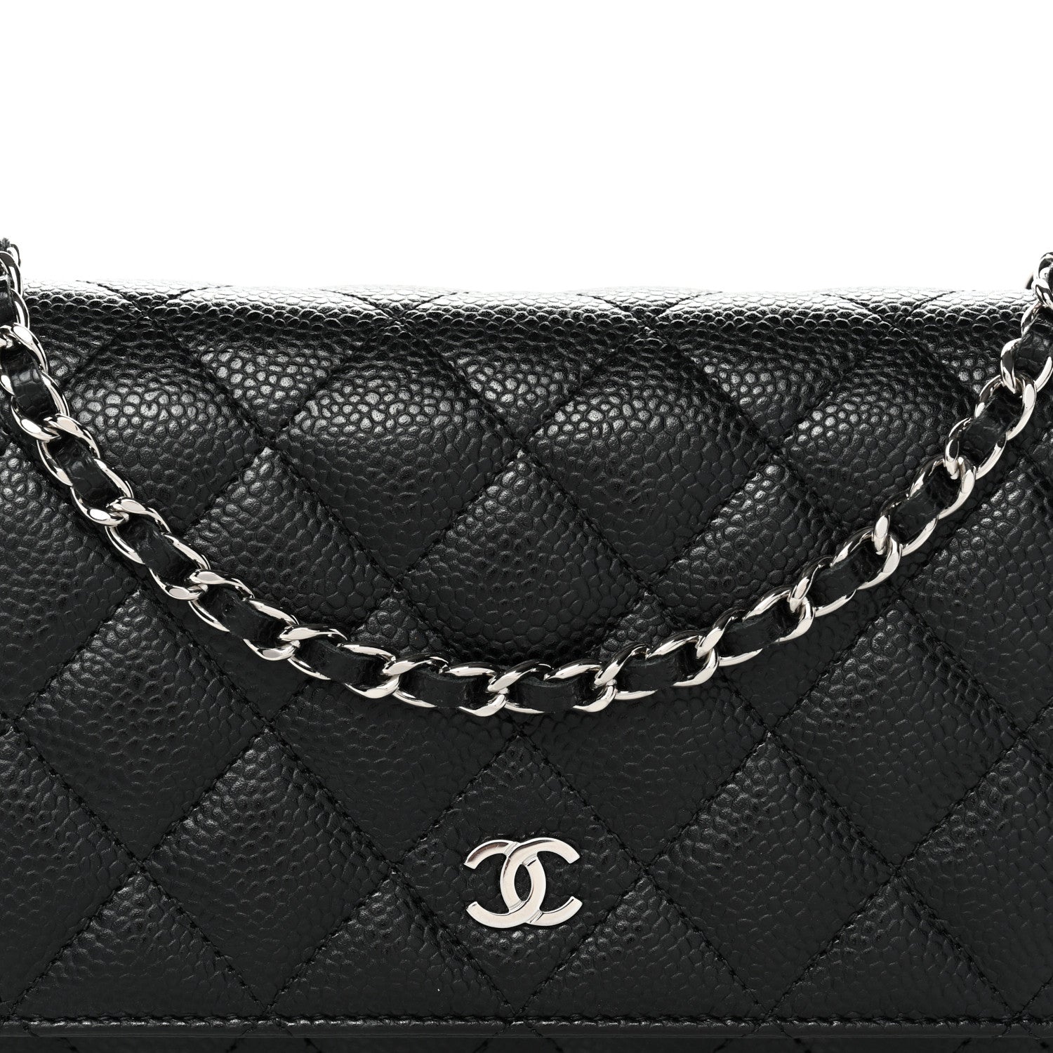 Chanel Caviar Quilted Wallet On Chain WOC Black 9 of 11