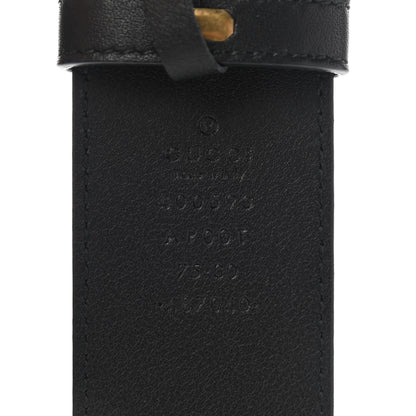 Gucci Calfskin Double G 40mm Belt 75 30 Black 3 of 5