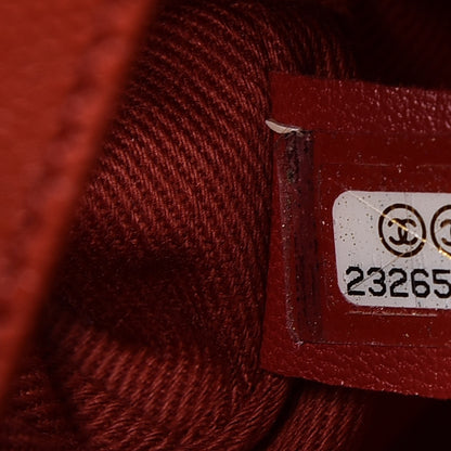 Chanel Caviar Quilted Medium Coco Handle Flap Dark Red 7 of 7