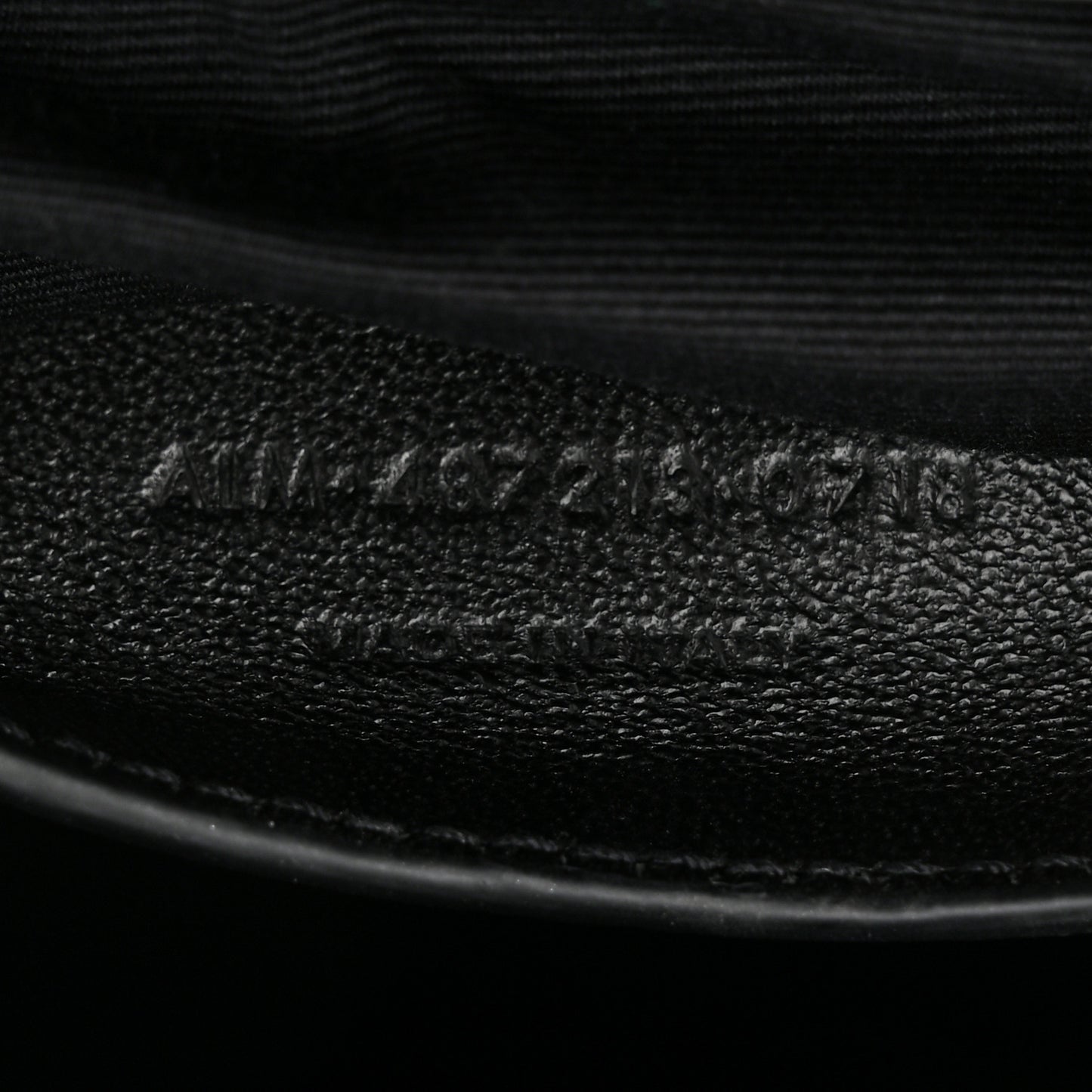 Sheepskin Matelasse Chevron Monogram Medium College Bag Black