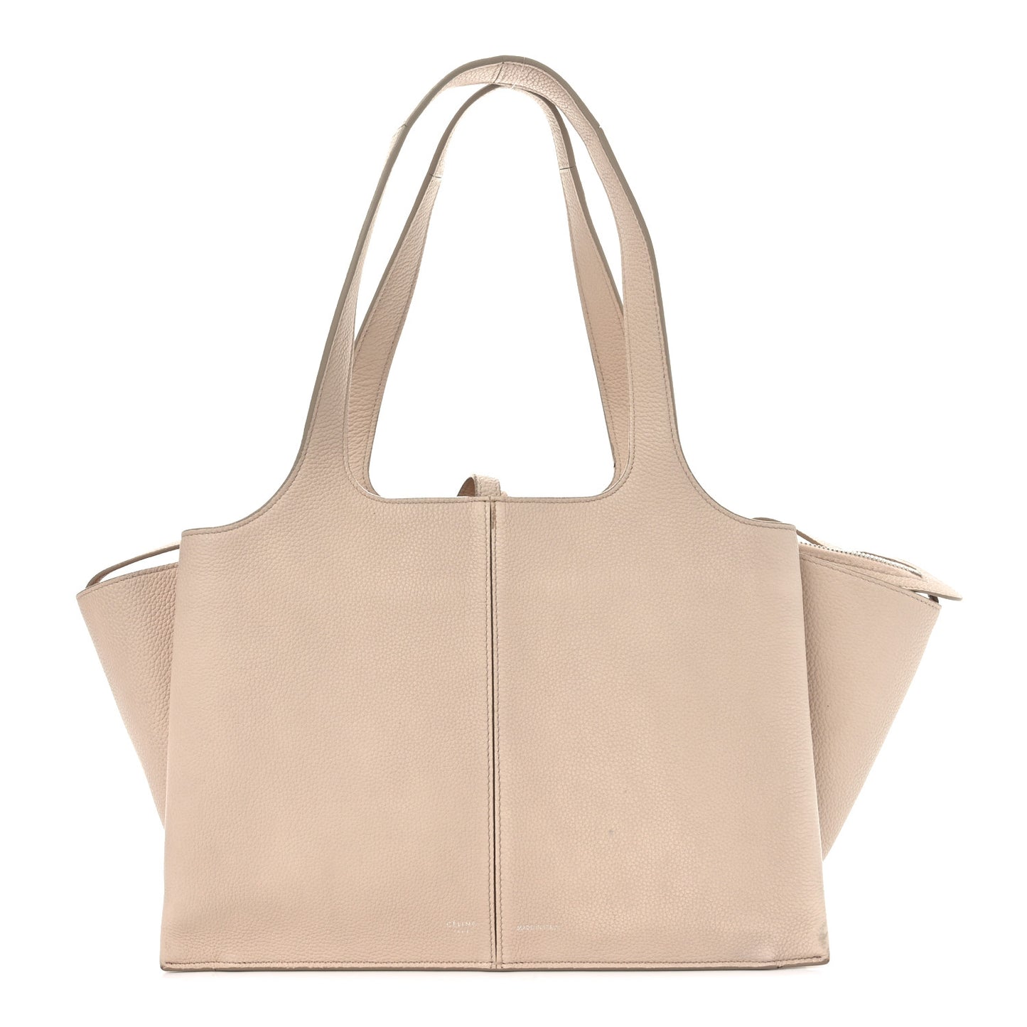 Baby Grained Calfskin Small Tri-Fold Bag Powder