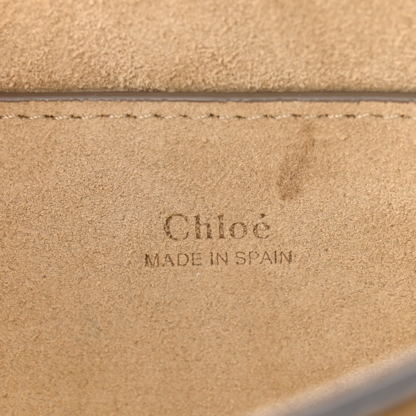 Suede Calfskin Small Faye Shoulder Bag Tobacco