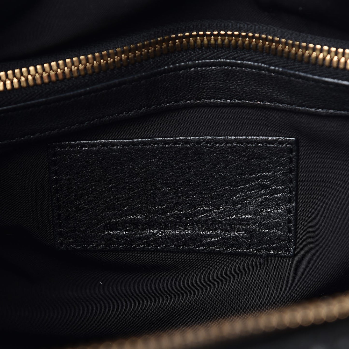 Pebbled Lambskin Rockie Black Pale Gold Hardware