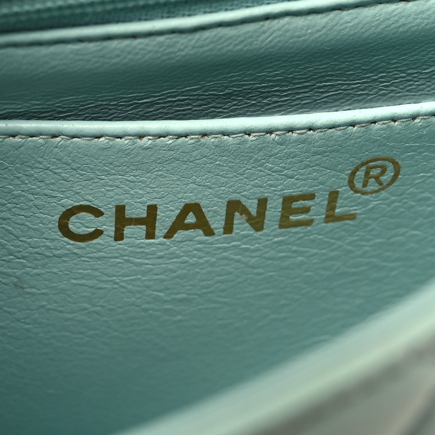 Chanel Lambskin Quilted Mini Square Flap Light Blue 6 of 13