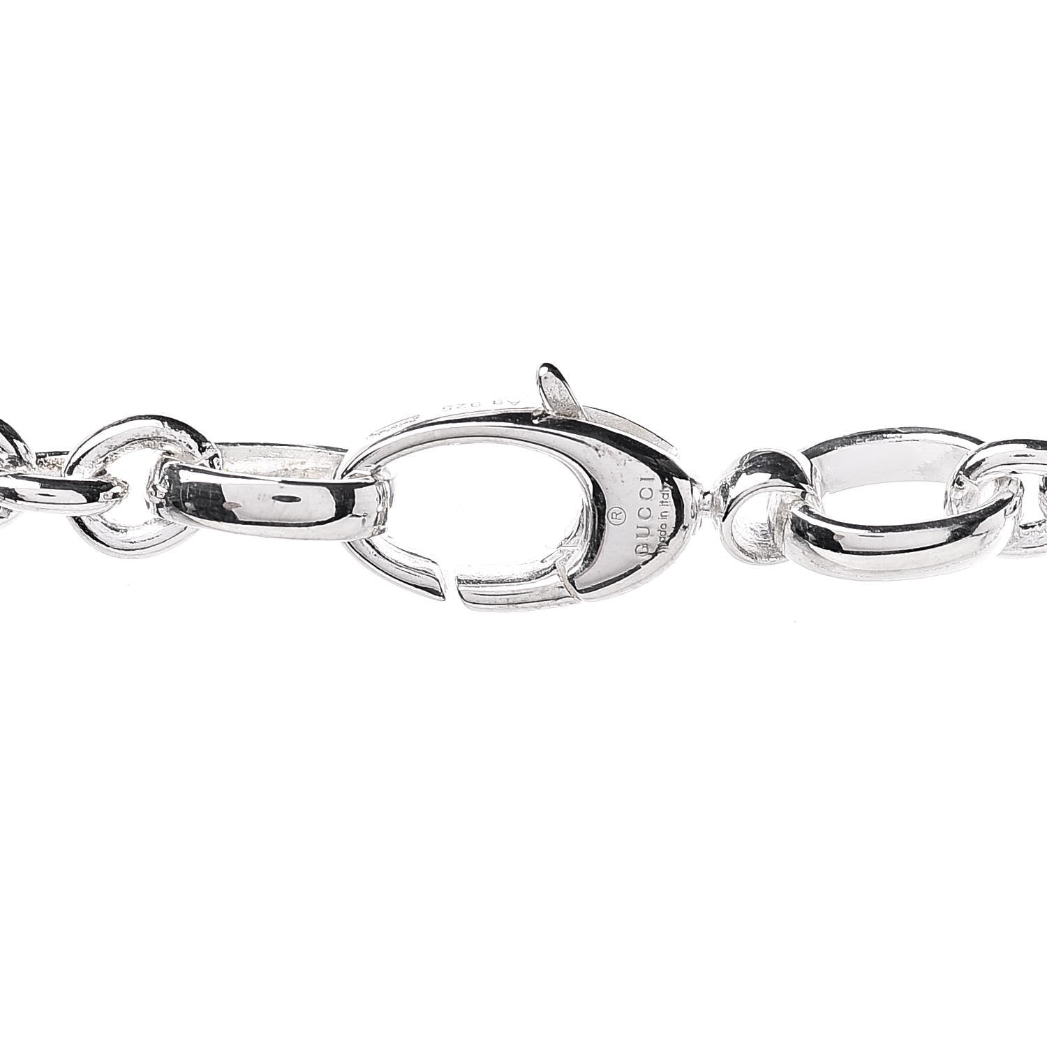 Gucci Sterling Silver Britt Necklace 5 of 6