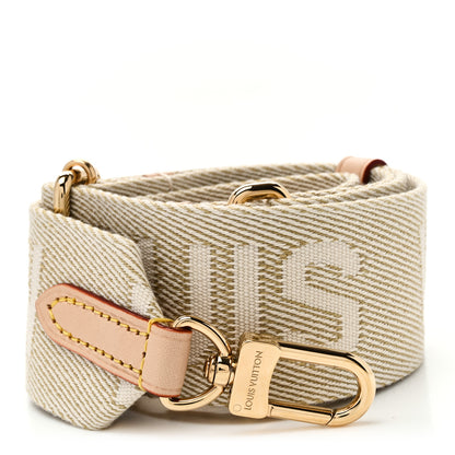 Louis Vuitton Jacquard High Rise Shoulder Strap Beige 1 of 3