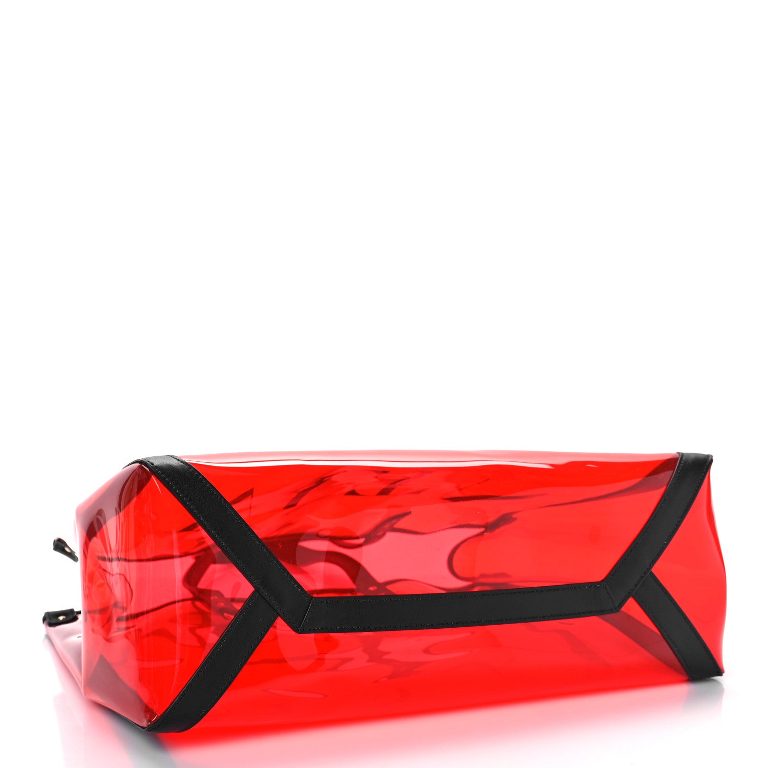 Valentino Garavani Plexy VLTN Small Shopping Bag Red Black 5 of 9
