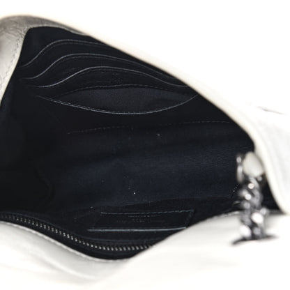 Saint Laurent Crinkled Calfskin Matelasse Monogram Niki Chain Wallet Crema Soft 5 of 11