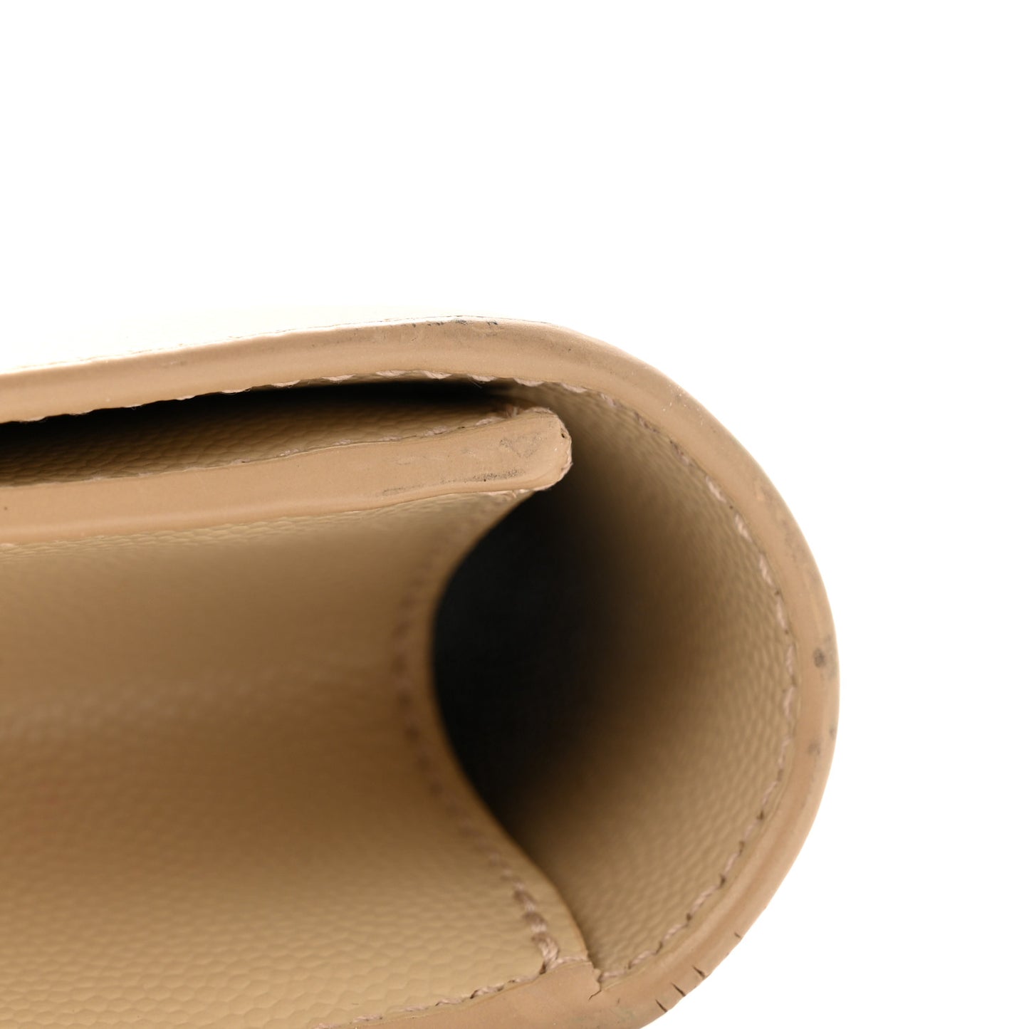 Grain De Poudre Classic Kate Monogram Clutch Nude Powder