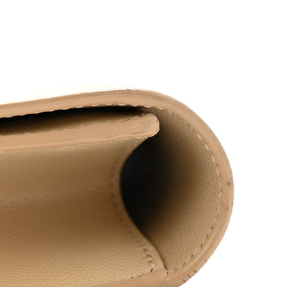 Saint Laurent Grain De Poudre Classic Kate Monogram Clutch Nude Powder 9 of 9