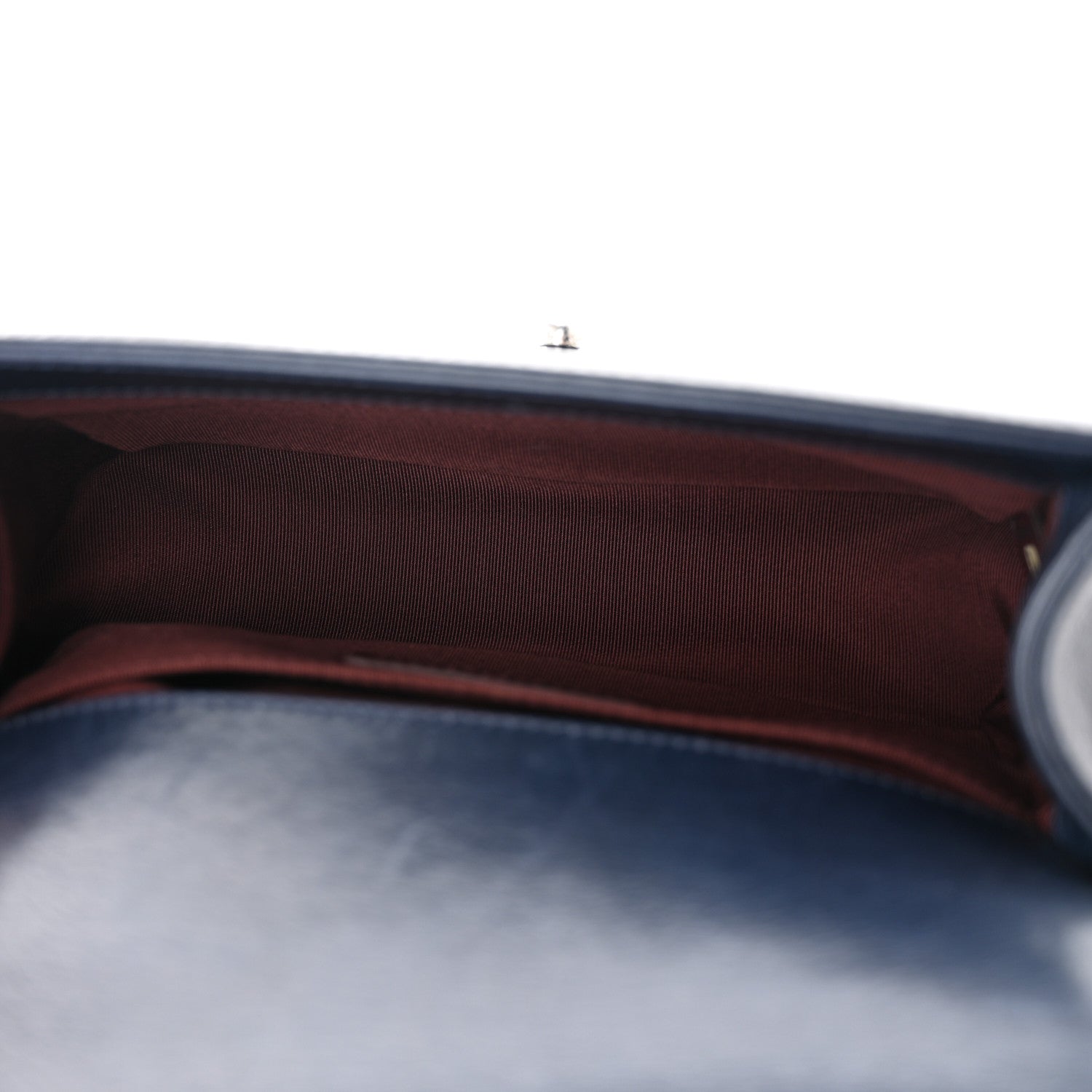 Chanel Glazed Calfskin Quilted Small Boy Chained Flap Navy 5 of 12