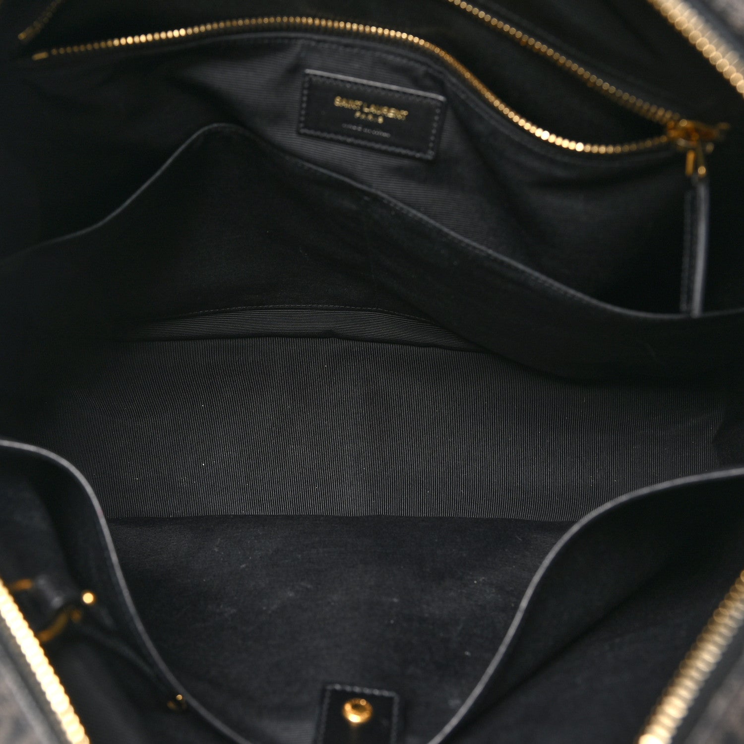 Saint Laurent Toile Classic Monogram Rodeo Briefcase Black 5 of 14