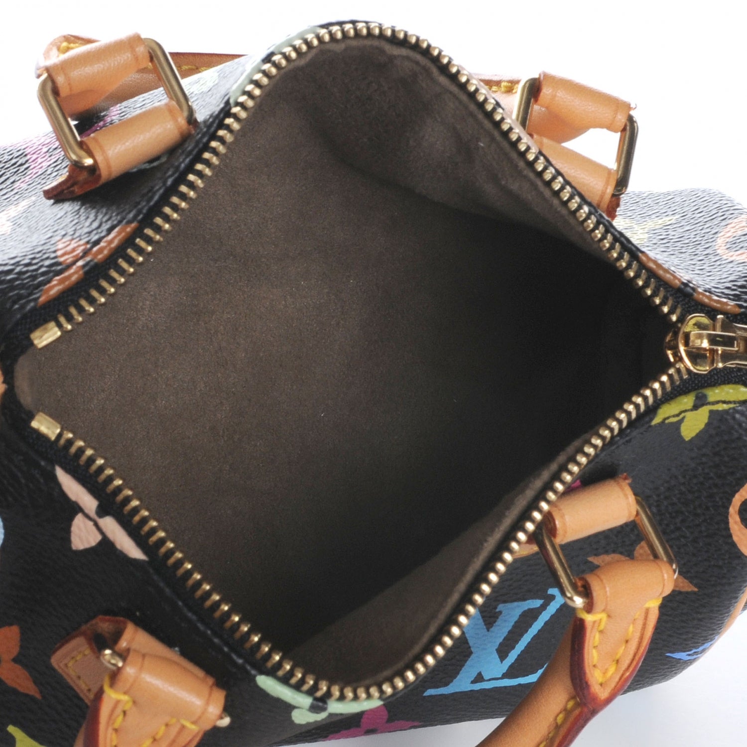Louis Vuitton Monogram Multicolor Mini Sac HL Speedy Black 5 of 6