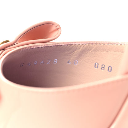 Gucci Patent Crystal GG Bow Sadie Spike Ankle Strap d'Orsay Platform High Heel Pumps 40 Perfect Pink 6 of 8