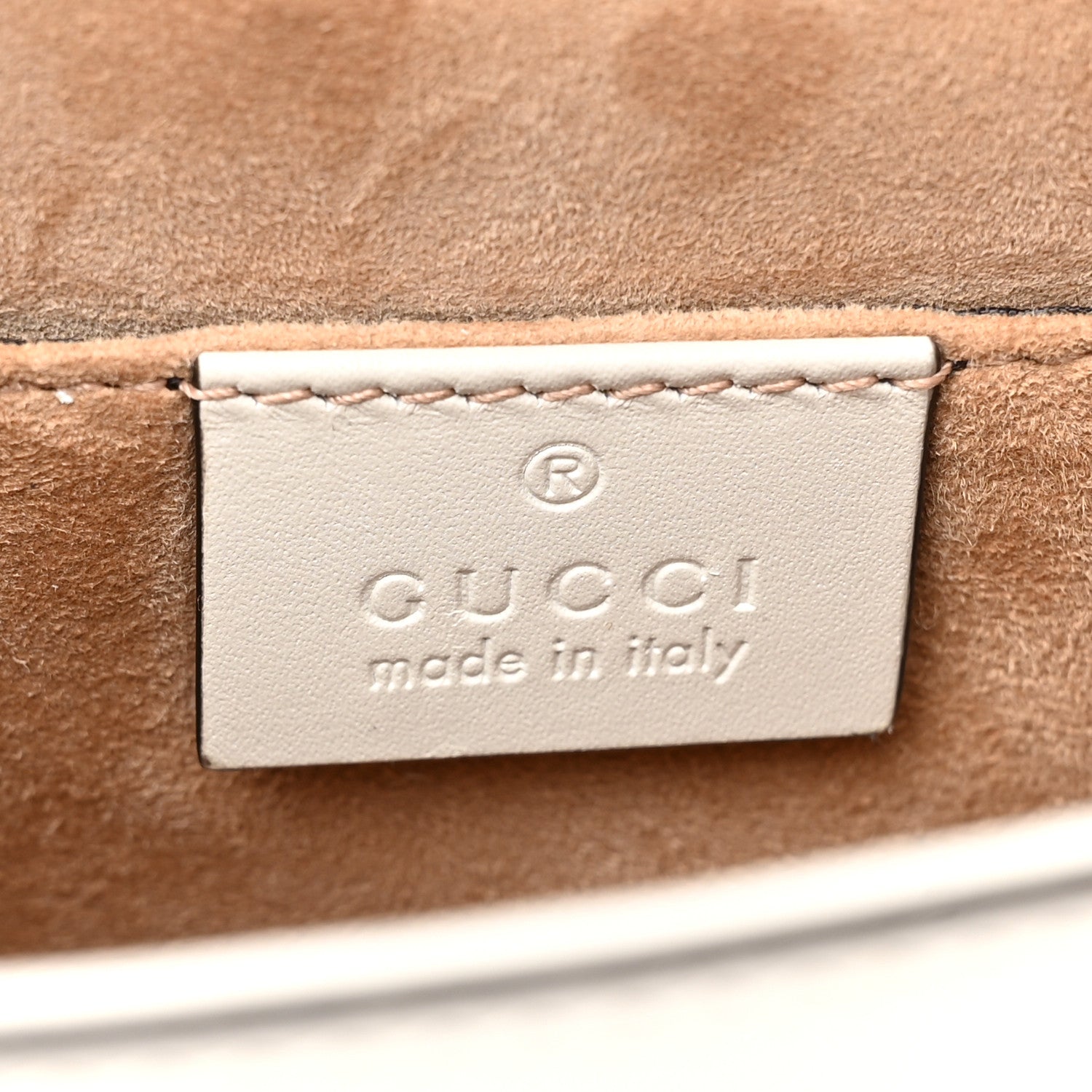 Gucci Calfskin Mini Sylvie Chain Shoulder Bag White 6 of 10
