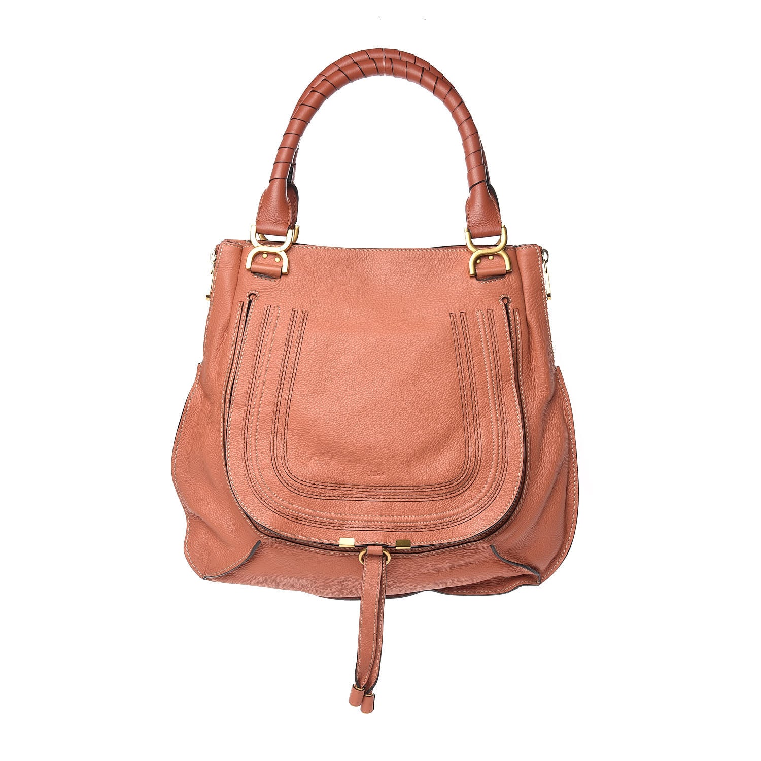 Chloe Calfskin Large Marcie Tote Coral 1 of 11