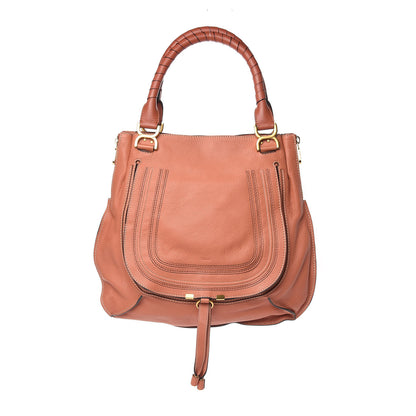 Chloe Calfskin Large Marcie Tote Coral 1 of 11