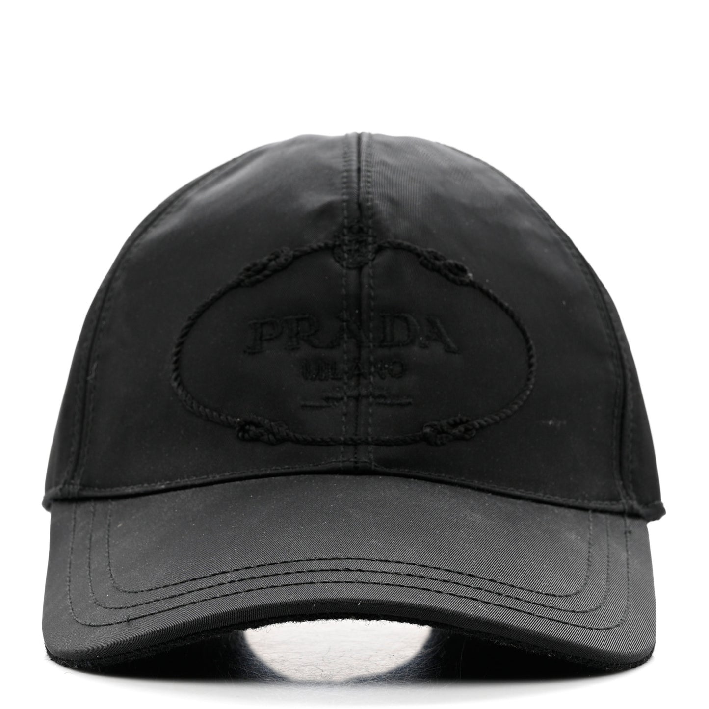 Tessuto Nylon Canapa Baseball Cap M Black