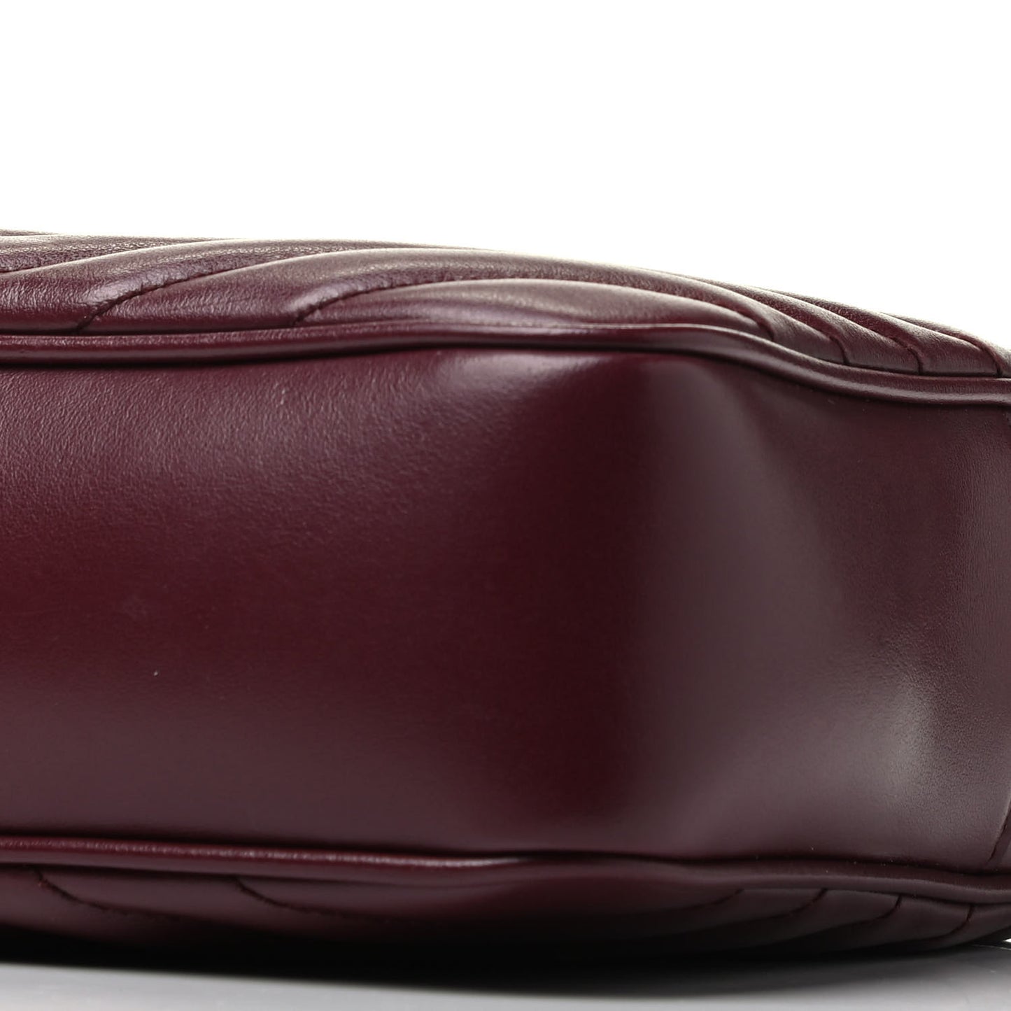 Calfskin Matelasse Monogram Lou Camera Bag Dark Legion Red