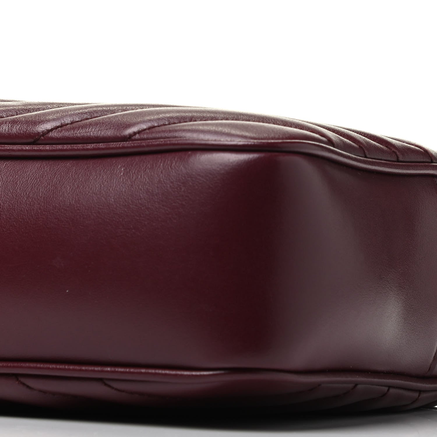 Saint Laurent Calfskin Matelasse Monogram Lou Camera Bag Dark Legion Red 9 of 9
