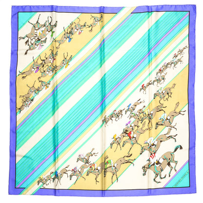 Hermes Silk Les Courses Scarf 90 1 of 4