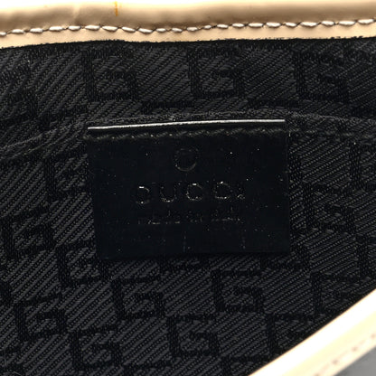 Gucci Patent Micro Jackie O Hobo Black White 6 of 10