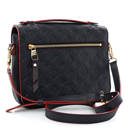 Louis Vuitton LOUIS VUITTON Empreinte Pochette Metis Marine Rouge 2 of 8