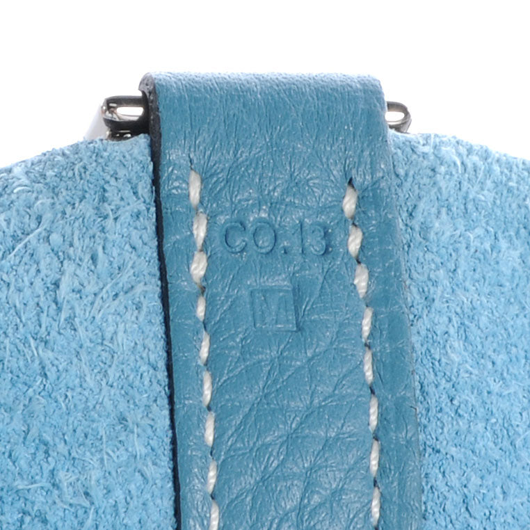 Taurillon Clemence Picotin Lock PM Blue Jean