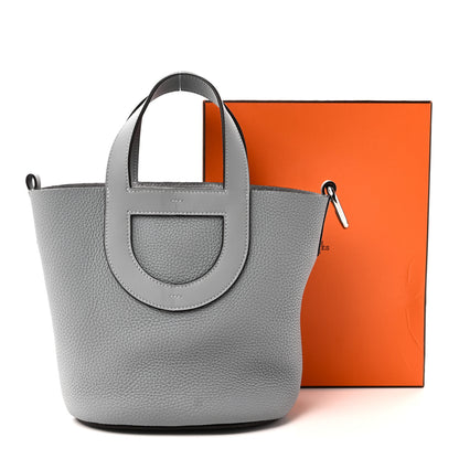 Hermes Taurillon Clemence Swift In-The-Loop 18 Bag Gris Pantin 11 of 11