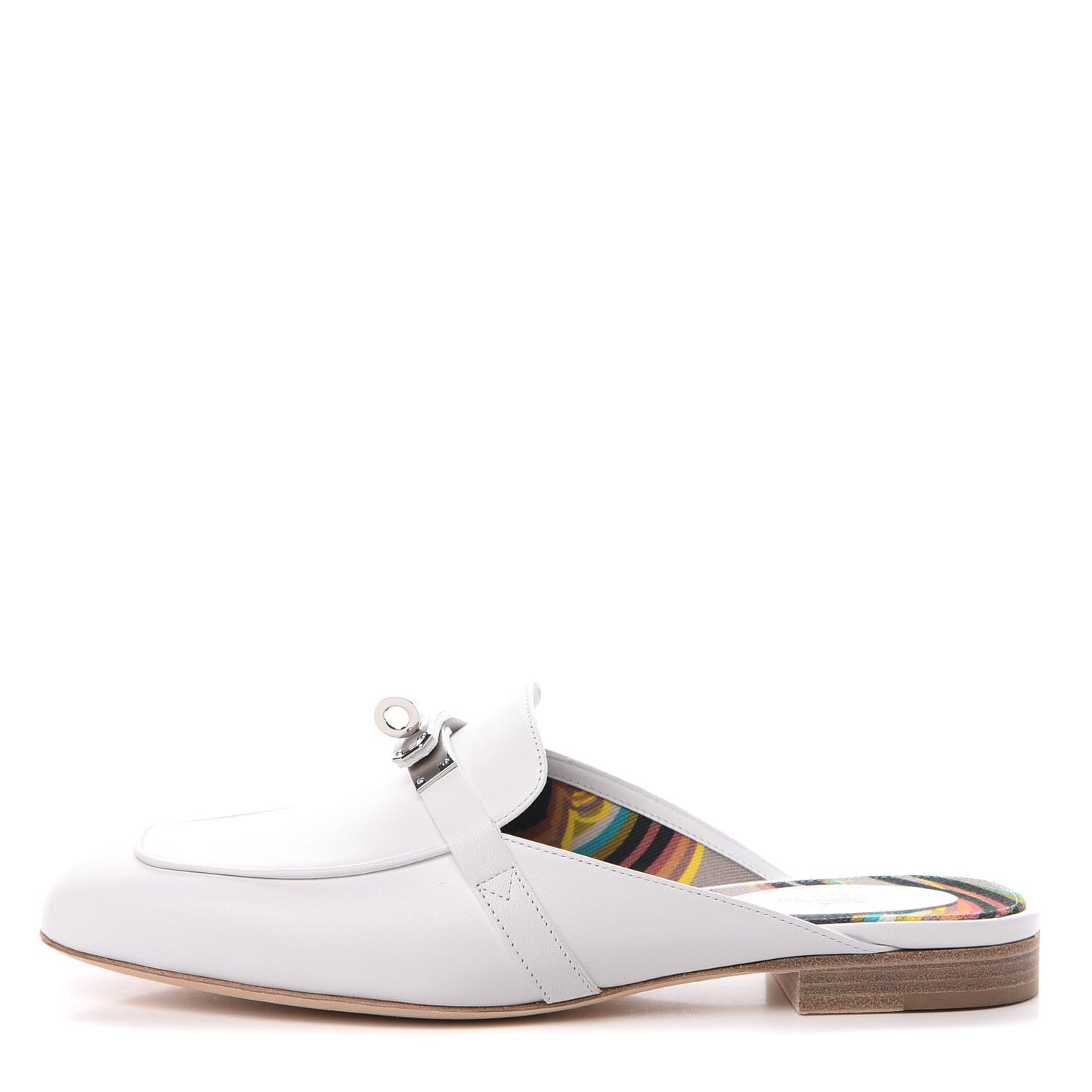 Calfskin Oz Mules 37 White