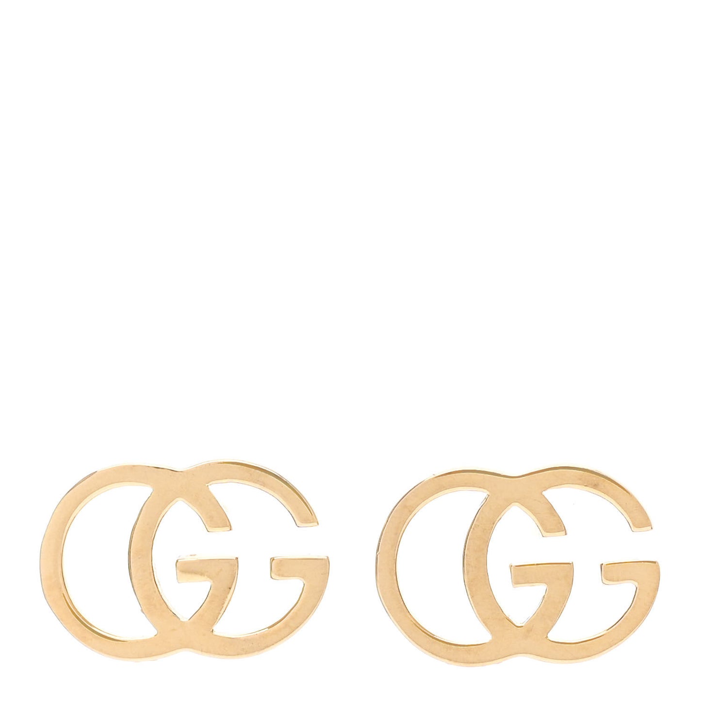 18K Yellow Gold GG Tissue Stud Earrings