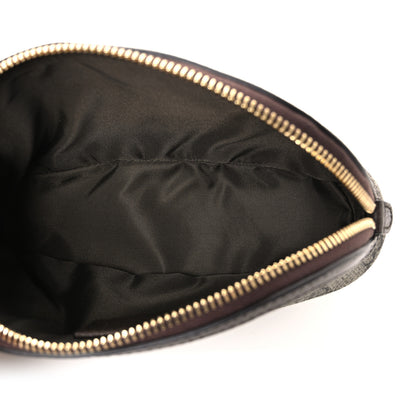 Gucci GG Supreme Monogram Textured Calfskin Web Medium Ophidia Cosmetic Case Beige Ebony New Acero 5 of 8