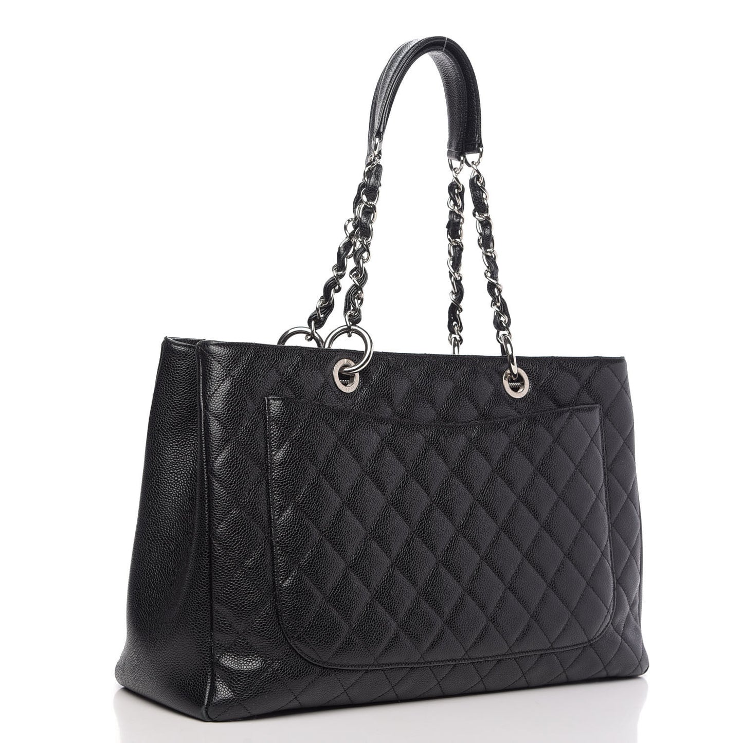Caviar Quilted XL Grand Shopping Tote GST Black