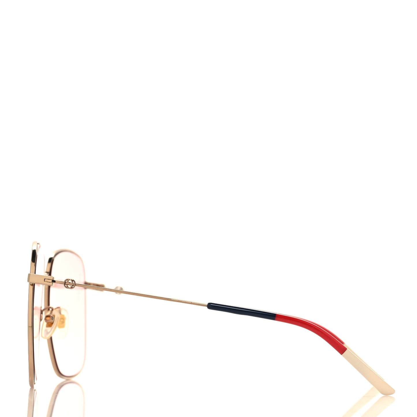 Web Rectangular Frame Interlocking G Sunglasses GG0394S Green Red