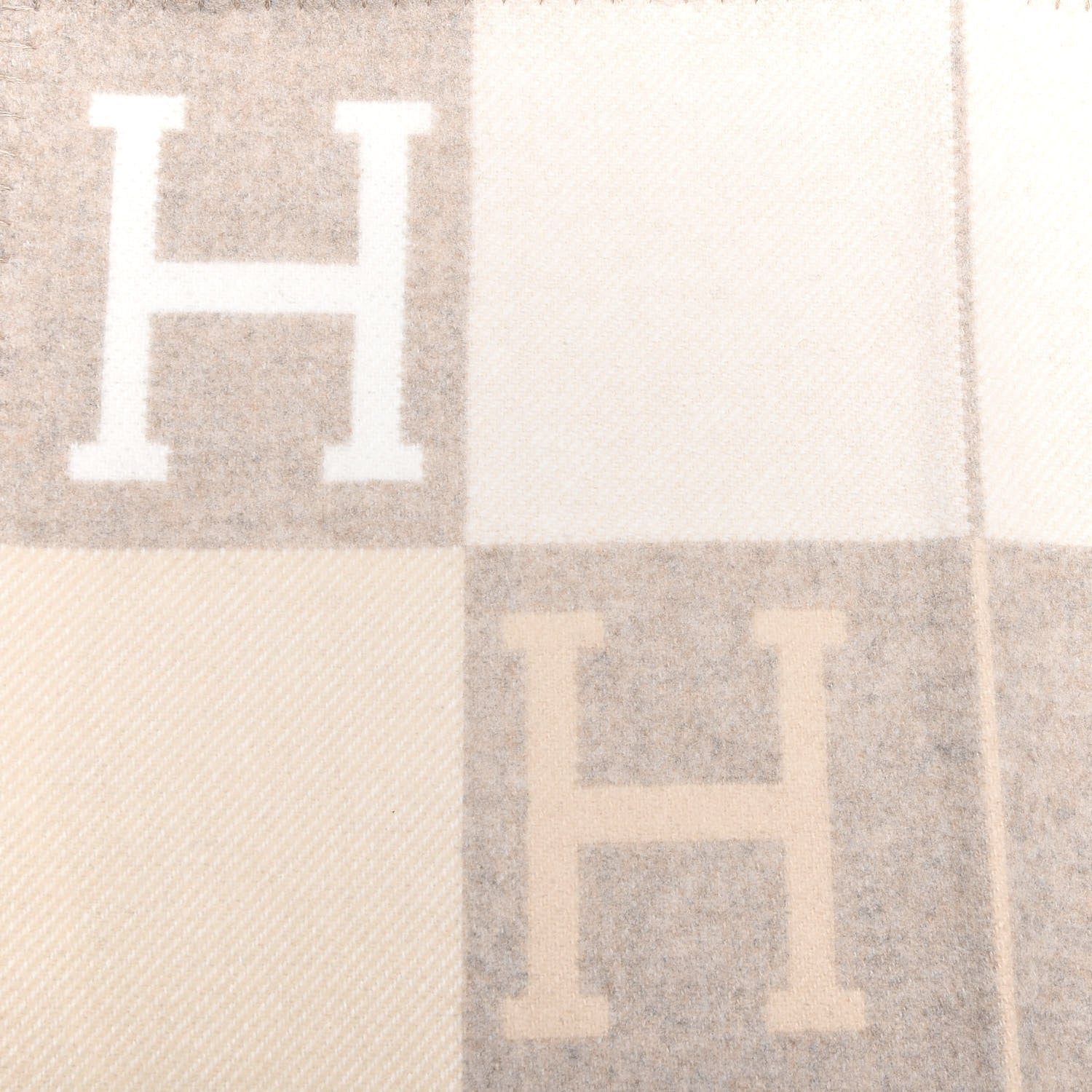 Hermes Wool Cashmere Avalon III Blanket Coco Camomille 2 of 3