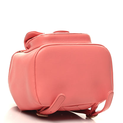 Chanel Lambskin Quilted Small Duma Drawstring Backpack Pink 4 of 10