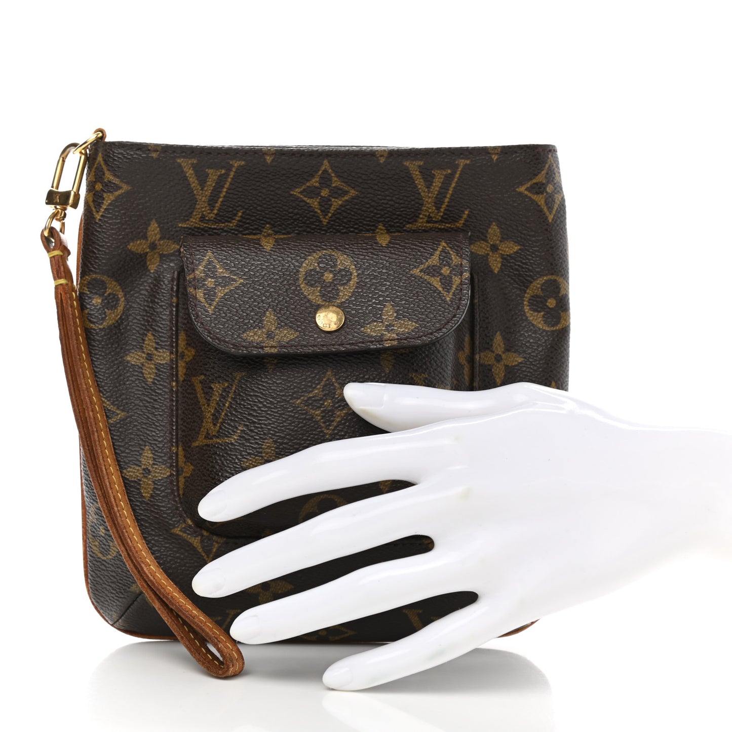 Monogram Partition Wristlet