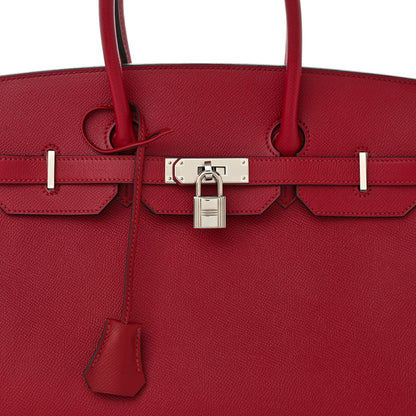 Hermes Epsom Birkin 35 Rouge Grenat 8 of 13