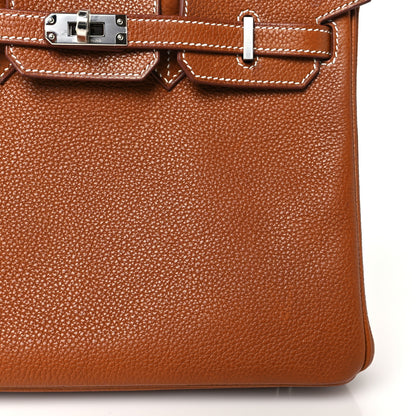 Hermes Natural Barenia Faubourg Birkin 25 Fauve 12 of 12