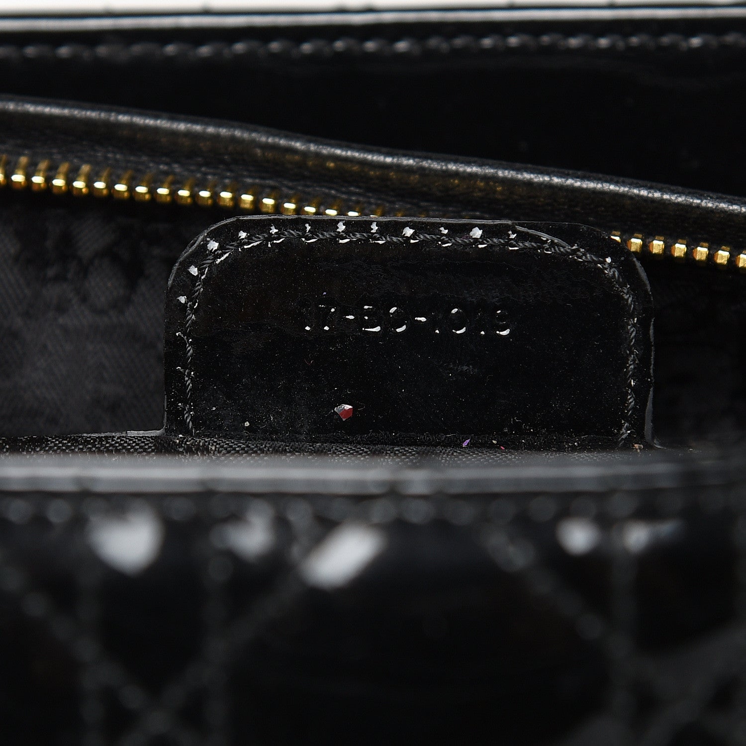 Christian Dior Patent Cannage Large Lady Dior Black 7 of 13