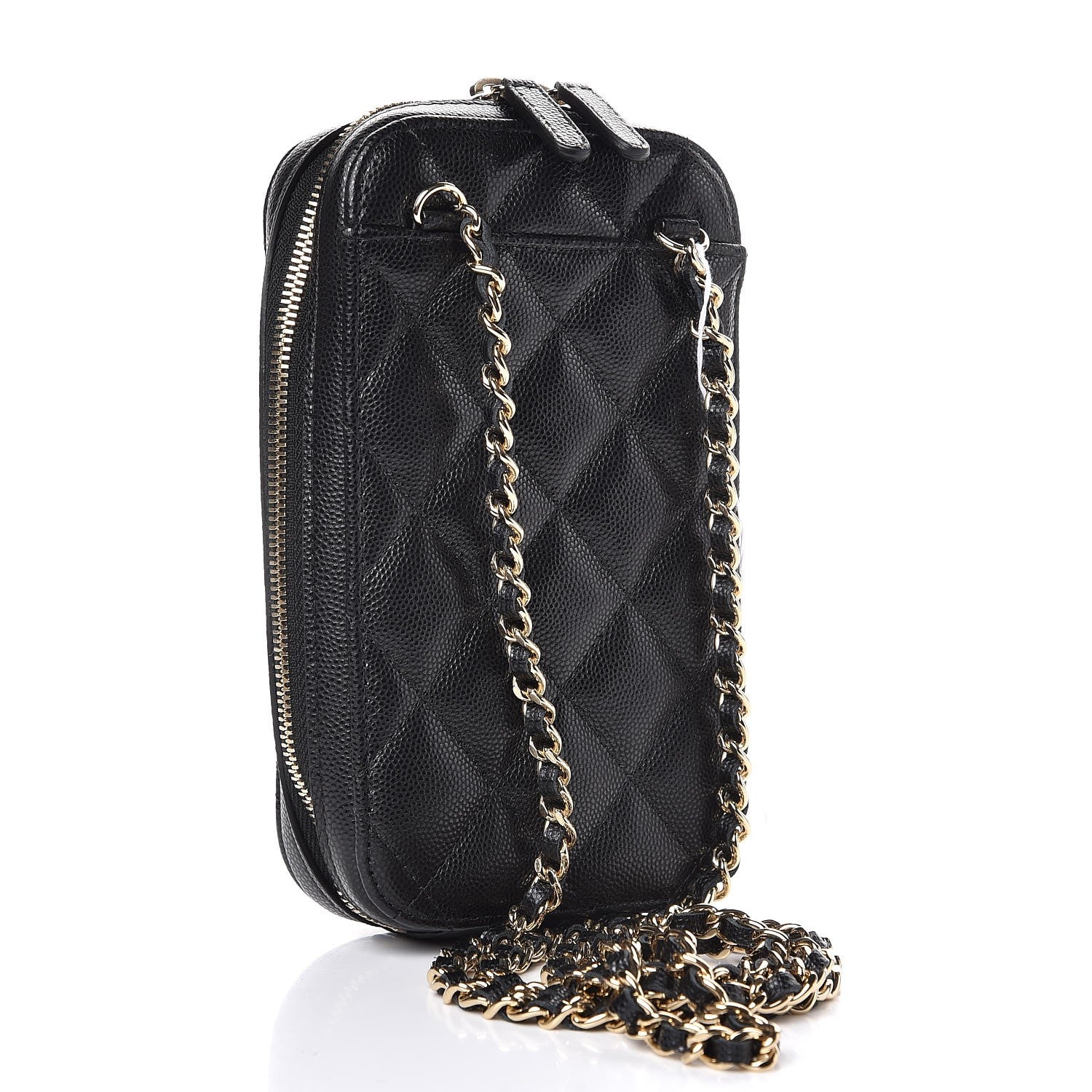Chanel Caviar Quilted Classic Clutch With Chain Black 3 of 8