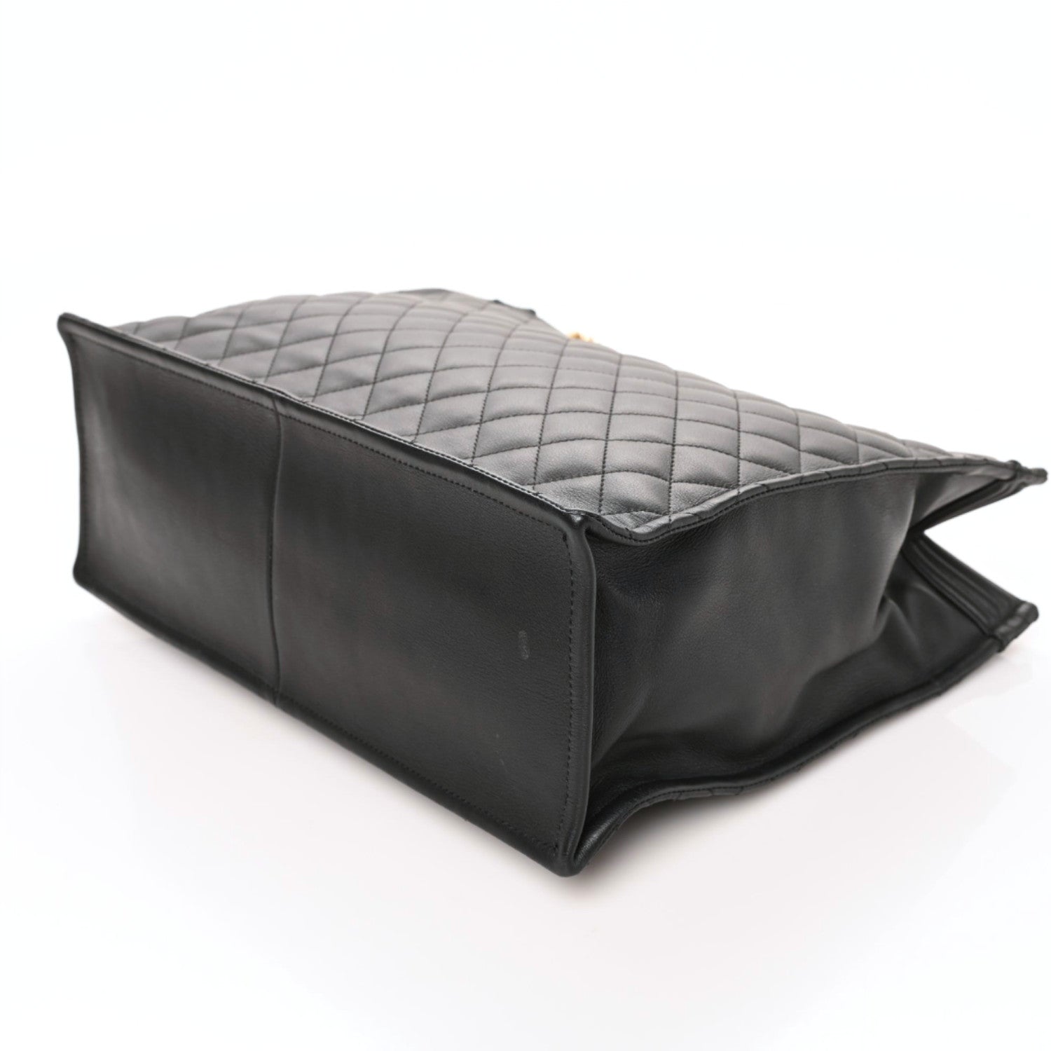 Chanel Calfskin Quilted Large Boy Tote Black 6 of 8