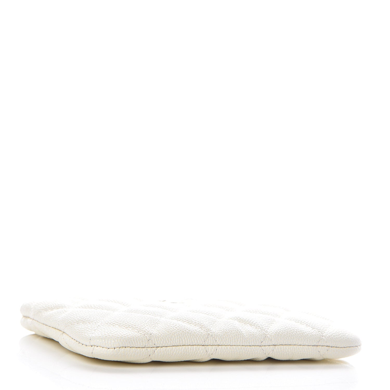 Chanel Caviar Quilted Small Cosmetic Case White 4 of 12