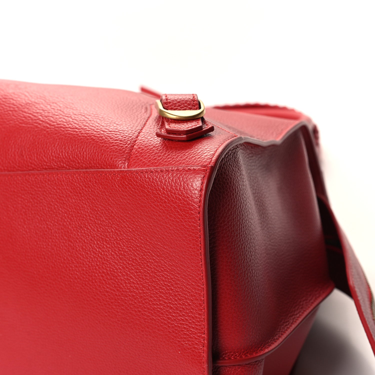 Balenciaga Grained Calfskin Neo Classic Gold Hardware Large Top Handle Bag Medium Red 10 of 12